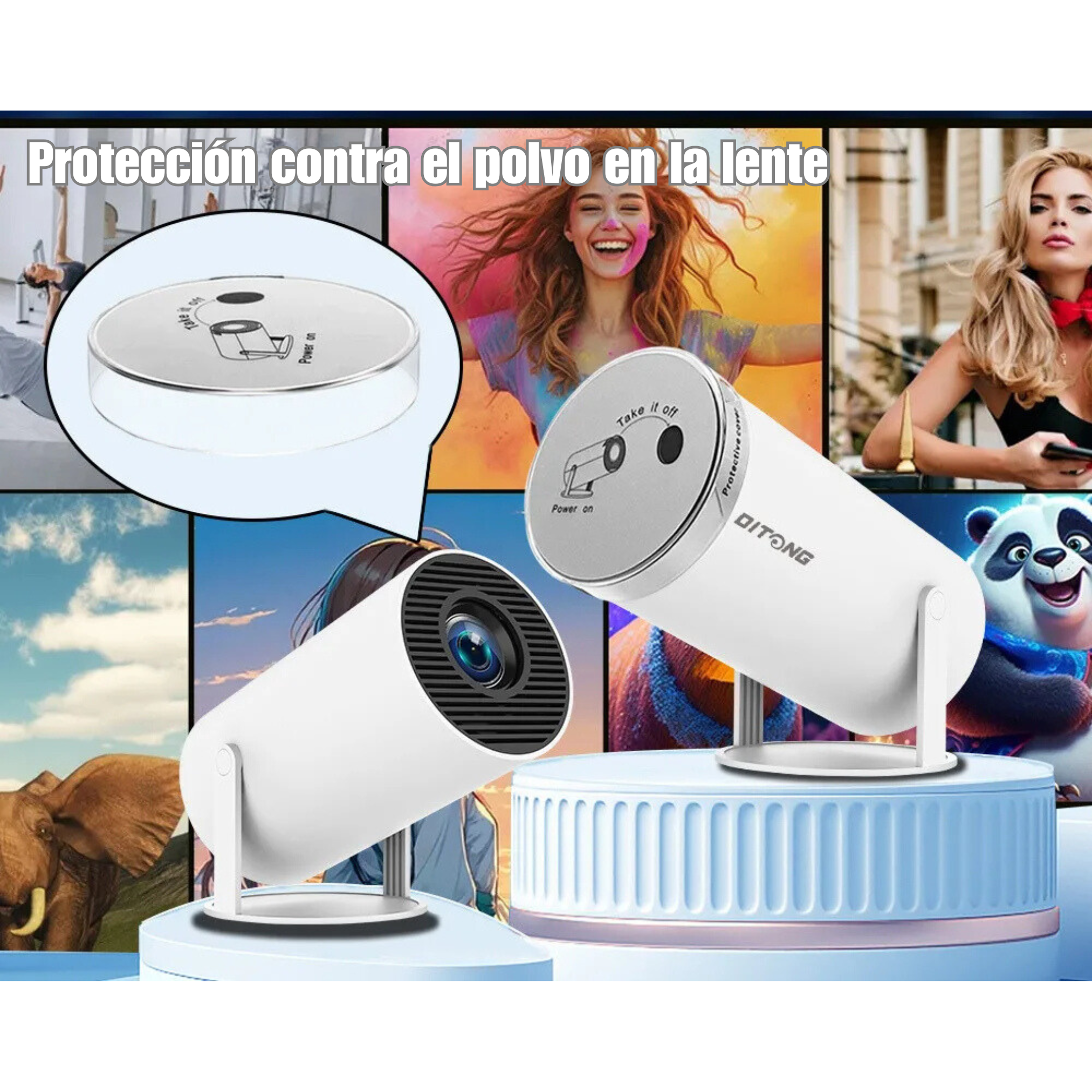 Mini Portable Projector 4k Android 11.0