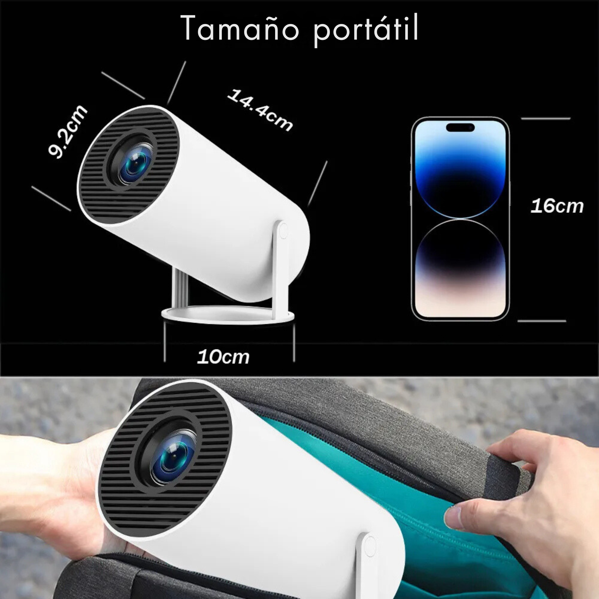 Mini Portable Projector 4k Android 11.0